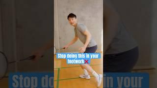 Learn how to recover in your footwork #badminton #basicfeather #badmintontraining #badmintonfootwork