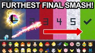 Which FINAL SMASH Can Hit Kirby The Furthest ? - Super Smash Bros. Ultimate