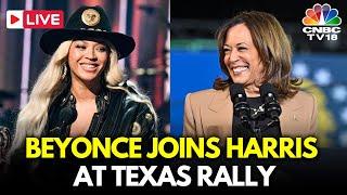 LIVE: Beyonce Joins Kamala Harris at Houston, Texas Campaign Rally | Beyonce LIVE | Trump | US N18G