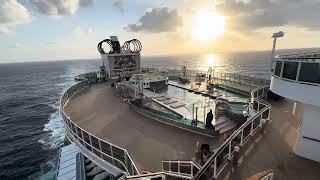  прозрачный МОСТ в океане обзор ЛАЙНЕРА  MSC SeaSide sky bridge transatlantic cruise NOVEMBER 2024