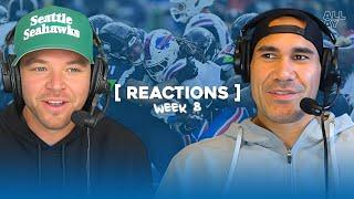 Seahawks Lose An Embarrassing One Against Josh Allen And The Bills | Week 8 Reactions Livestream