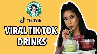 TESTING OUT POPULAR TIK TOK STARBUCK'S DRINKS | CARLA KAT