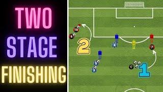 Two Stage Finishing | Lay Off & Cross | Football/Soccer