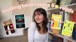 Reading booktubers 5 star⭐️ reads for a week | why did I not read these sooner... READING VLOG