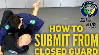 How To Attack from CLOSED GUARD  S:5-Ep:30 #ROLLwithTheFOX