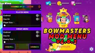 BOWMASTERS MOD MENU v4.0.8 UNLOCK CHARACTER UNLIMITED MONEY