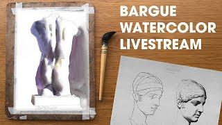 Bargue Watercolor Demo with Liron Yanconsky