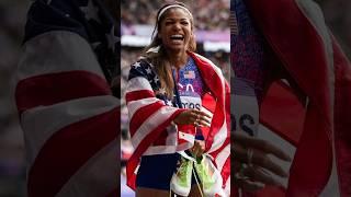 Gabby Thomas  | Paris Olympics Highlights | Women 200m Final #youtubeshorts #youtube #shorts