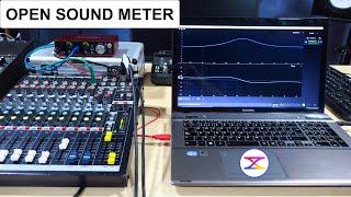 OPEN SOUND METER TUTORIAL -  FREE FFT ANALYZER FOR WINDOWS AND MAC - CONNECTIONS AND SET UP