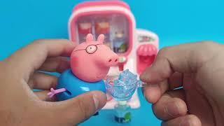 3 Minutes Satisfying with Unboxing & Review Peppa Pig Vending Toy ASMR