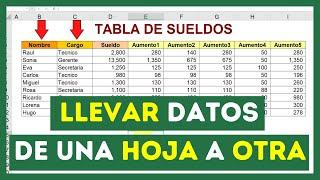 BUSCARV en EXCELCómo TRAER DATOS de OTRA HOJA  de Excel de Forma AUTOMÁTICA