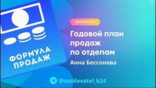 Годовой план по отделам продаж в Битрикс24