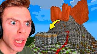 Vulkan VS mit hus i Minecraft