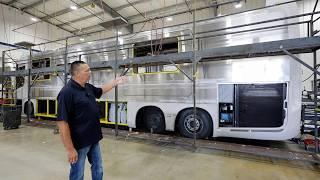 Building a $2.6 Million Luxury Motorcoach from the ground up in the USA-Newell Coach factory tour