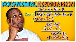 How to do Long Division with Polynomials & Trinomials (Algebra 1)