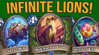 The INFINITE DAMAGE Lion Hunter COMBO! | Wild Hearthstone Hunter Deck