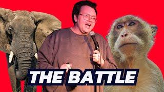 Sam Tallent Debates Who Would Win: 100,000 Elephants Or A Million Monkeys