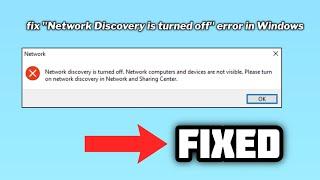 (FIXED) "Network Discovery is turned off" error in Windows 10/11 - 2024