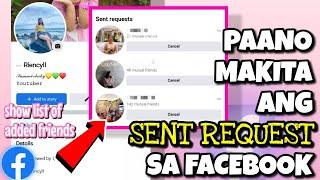 PAANO MAKITA ANG SENT REQUEST SA FACEBOOK | QUICK TUTORIAL | Riencyll Cabile