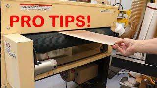 Drum Sander Tips: Woodmaster