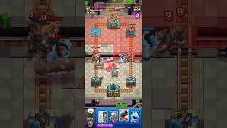  Sweaty defence against overleveled player #shorts #clashroyale