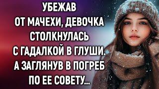 Убежав от мачехи, девочка столкнулась с гадалкой в глуши. А заглянув в погреб…