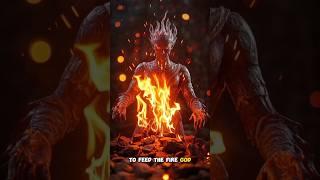 The Ritual That Used a Man as Living Fire #AncientRituals #AztecSacrifice #FireGod