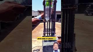 Water curing of Concrete #civilengineering #construction #civil #concrete #shorts #youtubeshorts