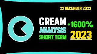 Cream price prediction, 1600% short term? Cream Finance price prediction Crypto Signals 22 Dec 2022