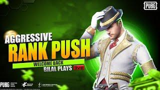 Doing PUBG MOBILE CONQUEROR On live stream ️|WELCOME BACK | BILAL PLAYS |
