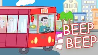 WHEELS ON THE BUS Nursery Rhyme with Lyrics