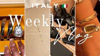 Italy Vlog: I got a new watch + Bulgari hotel experience + fashion week + more