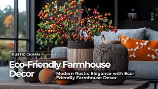 Sustainable Chic: Modern Rustic Elegance Meets Eco-Friendly Farmhouse Decor