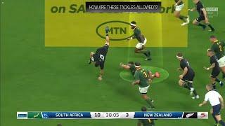 Dear World Rugby... Why Are These Tackles Allowed In Rugby??? | South Africa vs All Blacks 2022