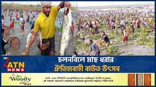 চলনবিলে মাছ ধরার ঐতিহ্যবাহী বাউত উৎসব  | Chalan Bil Baut Utsab | Pabna | ATN News