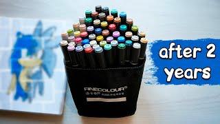 ASMR Markers from Aliexpress after 2 years of Use - Finecolour | no talking review