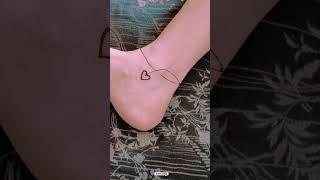 simple ankle mehndi design #youtubeshorts #feedshorts #short #viral