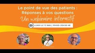 Cancer de la vessie: Le point de vue des patients