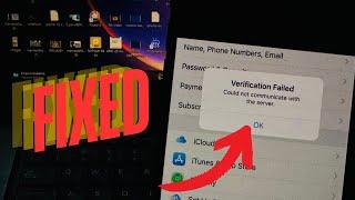 Fix Verification Failed Could Not Communicate With The Server 2024/iPhone/iPad/iPod