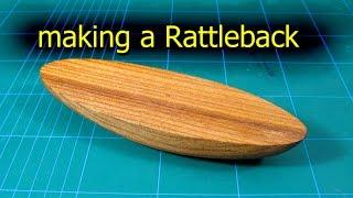 make a Wooden Rattleback - small woodworking project