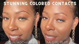 Best Coloured Contact Lenses For Dark Brown Eyes | THEMINTEYE/ COLORCL Try On Review