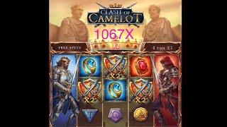 Massive win on Clash Of Camelot slot 1067X last €2