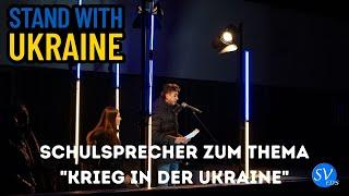 Rede der Schulsprecher | KELKHEIM STANDS WITH UKRAINE