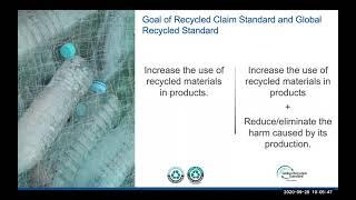 Webinar Global Recycled Standard GRS Recycled Claim Standard RCS in Action   Part 1