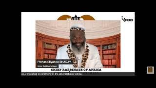 First Historical Speech of the New Chief Rabbi of Africa / Premier discours nouveau Grand Rabbin