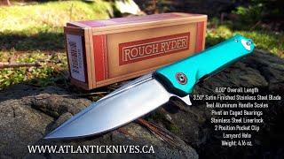 Rough Ryder - Teal Aluminum Flipper - Model# RR2255