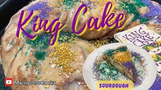 Mardi Gras Sourdough King Cake Recipe | Homemade & Delicious! 