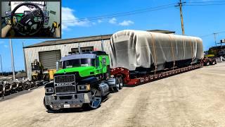 Hauling a Massive Railcar Across Nebraska! INSANE Special Transport in American Truck Simulator!