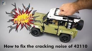 How to fix the cracking noise of the LEGO Technic 42110 Land Rover Defender