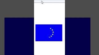 drawing the EU flag in Python Turtle